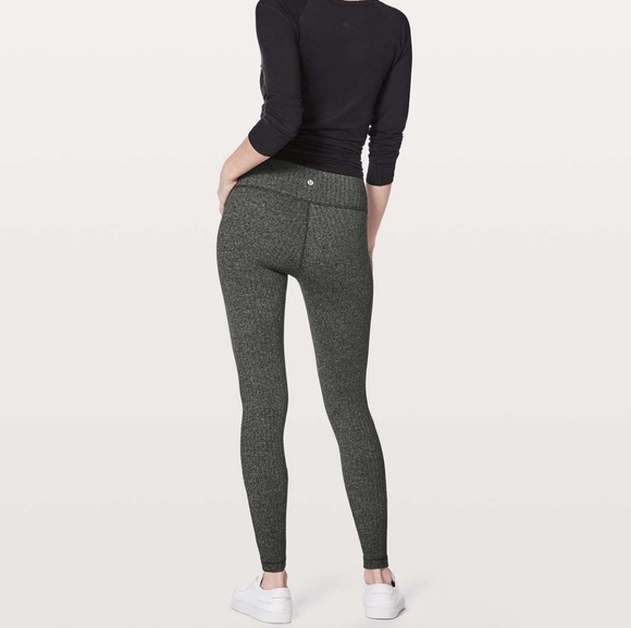 Lululemon Wunder Under Low-Rise Tight *28", Color Heathered Herringbone Size 6 - Picture 4 of 16